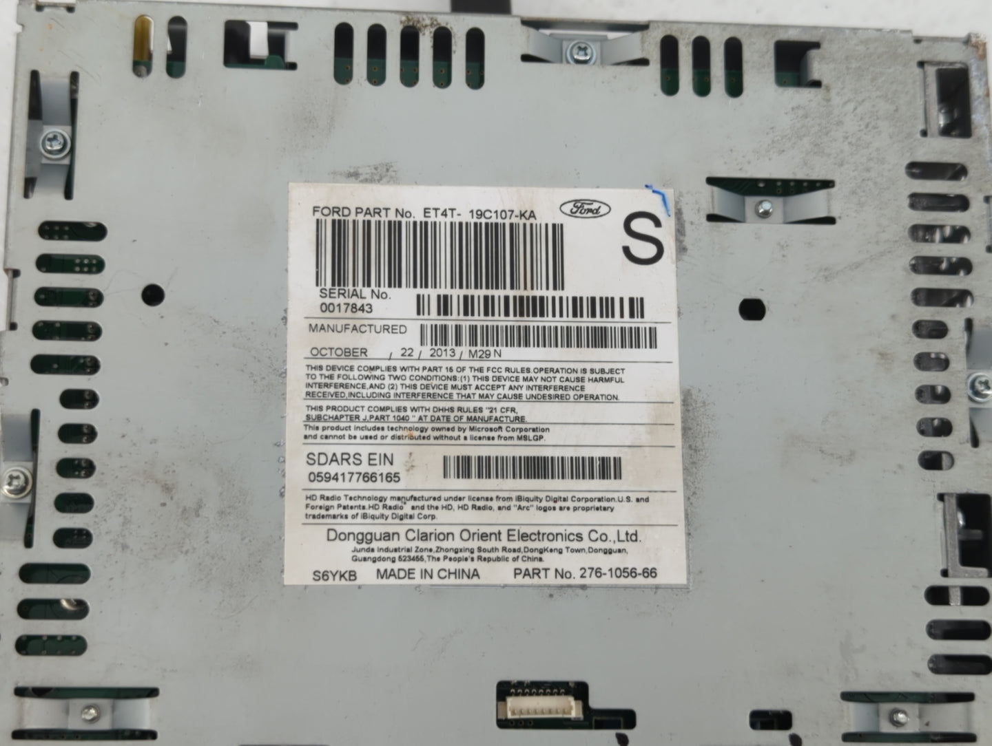2014-2014 Ford Edge Am Fm Cd Player Radio Receiver - Oemusedautoparts1.com