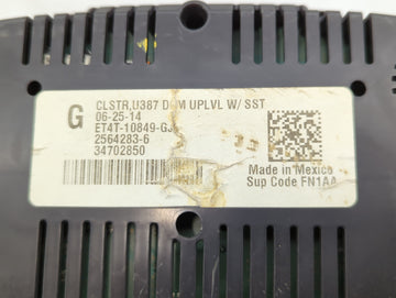 2014 Ford Edge Instrument Cluster Speedometer Gauges P/N:ET4T-10849-GL ET4T-10849-GJ Fits OEM Used Auto Parts - Oemusedautop