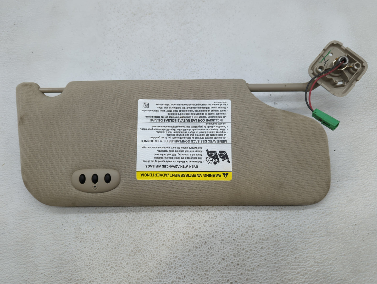 2011-2014 Ford Edge Sun Visor Shade Replacement Passenger Right Mirror Fits Fits 2011 2012 2013 2014 2015 OEM Used Auto Part