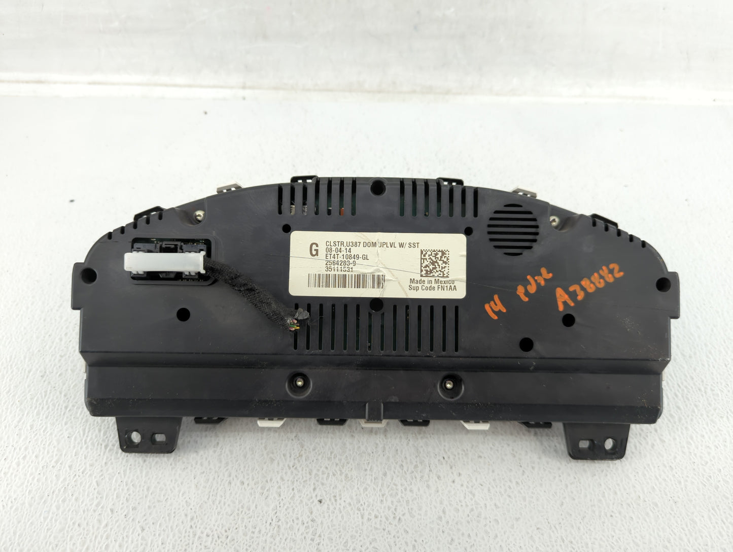 2014 Ford Edge Instrument Cluster Speedometer Gauges P/N:ET4T-10849-GL ET4T-10849-GJ Fits OEM Used Auto Parts - Oemusedautop