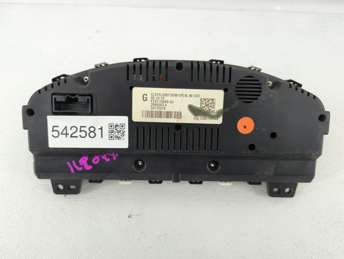 2014 Ford Edge Instrument Cluster Speedometer Gauges P/N:ET4T-10849-GL ET4T-10849-GJ Fits OEM Used Auto Parts - Oemusedautop