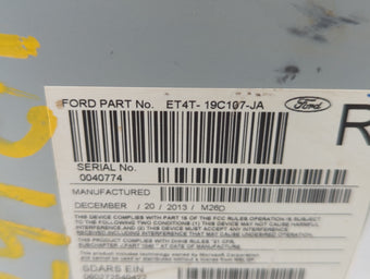 compare product 2014-2014 Ford Edge Am Fm Cd Player Radio Receiver