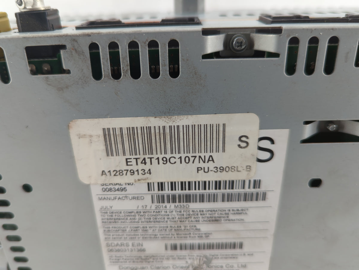 2014-2014 Ford Edge Am Fm Cd Player Radio Receiver 559551 - Oemusedautoparts1.com