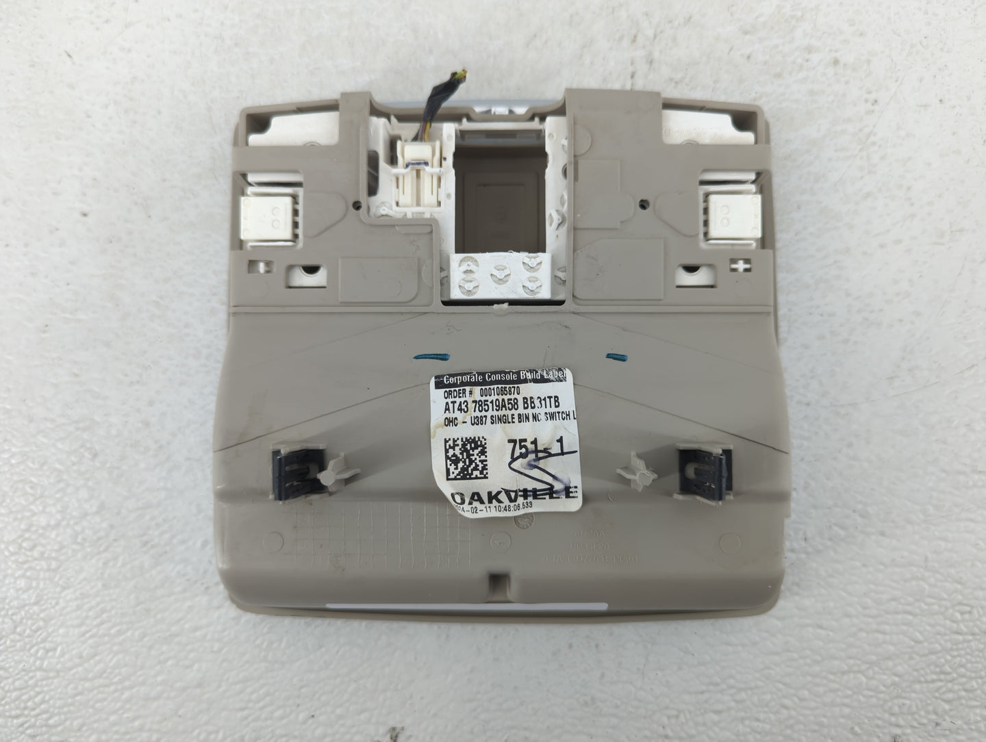 2014 Ford Edge Overhead Roof Console Interior Dome Light - Oemusedautoparts1.com