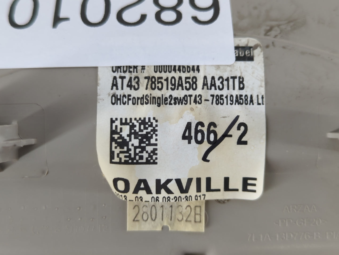 2014 Ford Edge Overhead Roof Console - Oemusedautoparts1.com