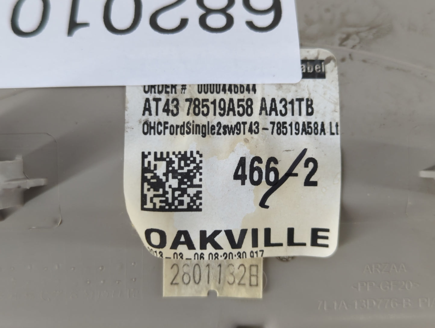 2014 Ford Edge Overhead Roof Console - Oemusedautoparts1.com
