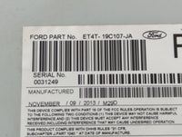 2014-2014 Ford Edge Am Fm Cd Player Radio Receiver - Oemusedautoparts1.com