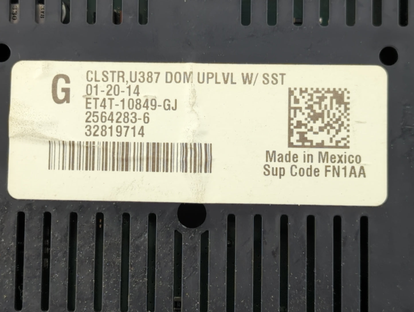 2014 Ford Edge Instrument Cluster Speedometer Gauges P/N:ET4T-10849-GJ Fits OEM Used Auto Parts - Oemusedautoparts1.com