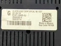 2014 Ford Edge Instrument Cluster Speedometer Gauges P/N:ET4T-10849-GJ Fits OEM Used Auto Parts - Oemusedautoparts1.com