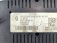 2014 Ford Edge Instrument Cluster Speedometer Gauges P/N:ET4T-10849-GL ET4T-10849-GJ Fits OEM Used Auto Parts - Oemusedautop