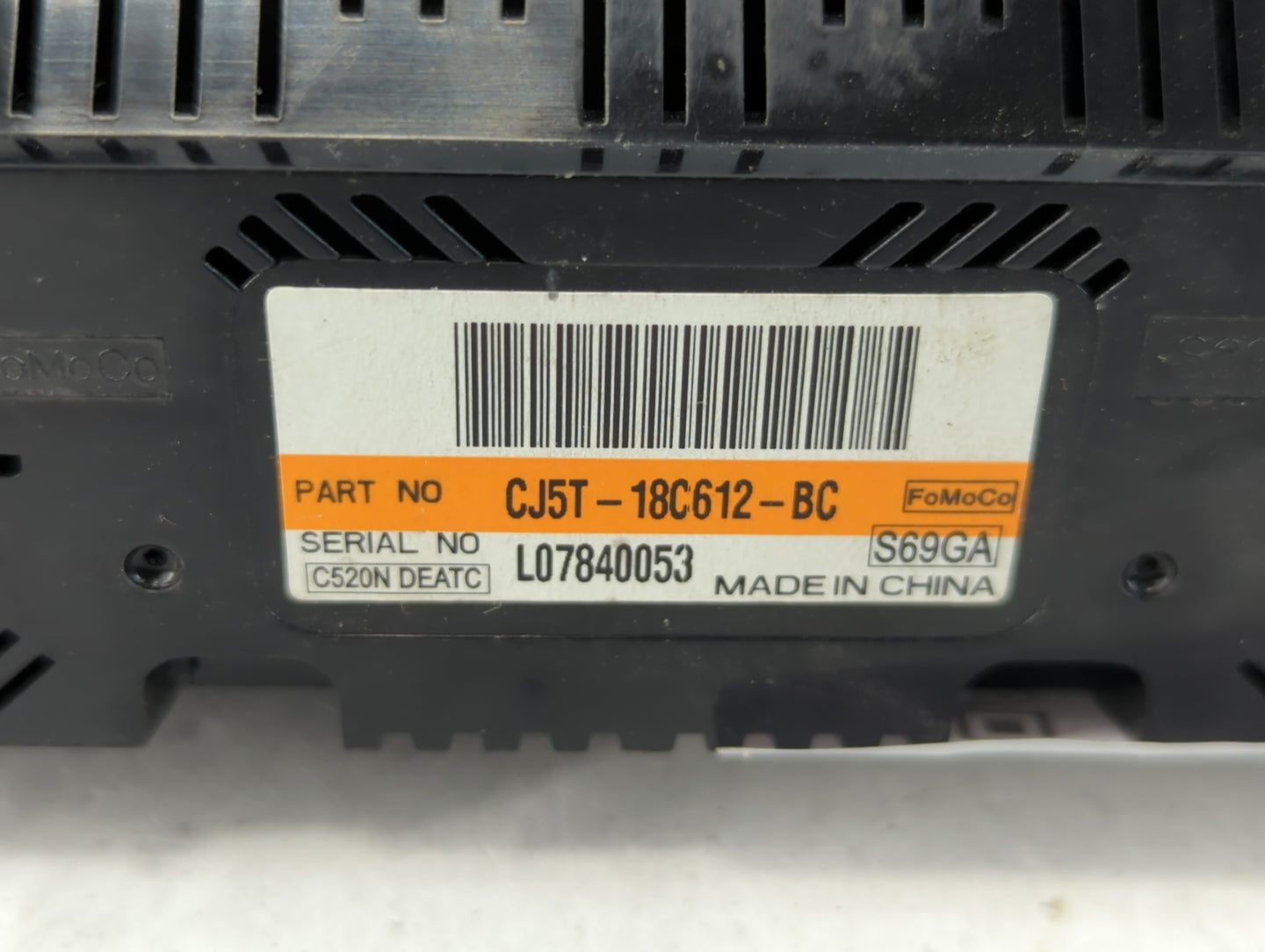 2013-2015 Ford Escape Climate Control Module Temperature AC/Heater Replacement P/N:L07840053 CJ5T-18C612-BC Fits OEM Used Au