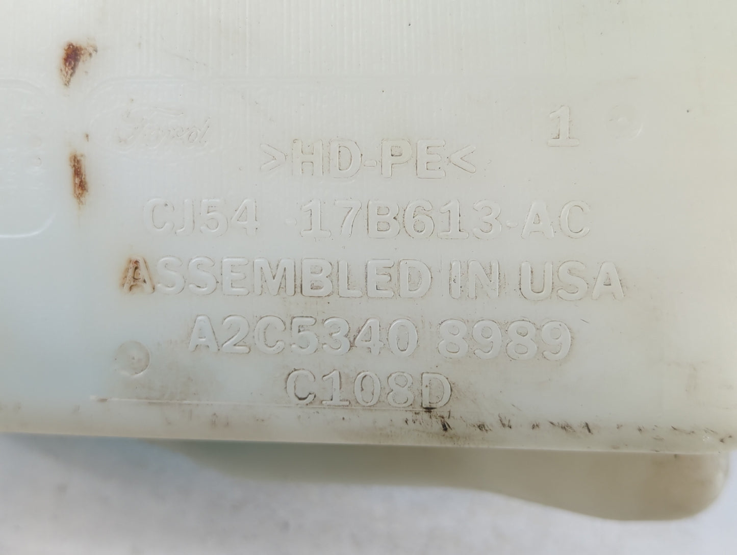 2013-2014 Ford Escape Windshield Washer Fluid Reservoir Bottle Oem - Oemusedautoparts1.com
