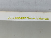2014 Ford Escape Owners Manual Book Guide P/N:EJ5J 19A321 AB OEM Used Auto Parts - Oemusedautoparts1.com