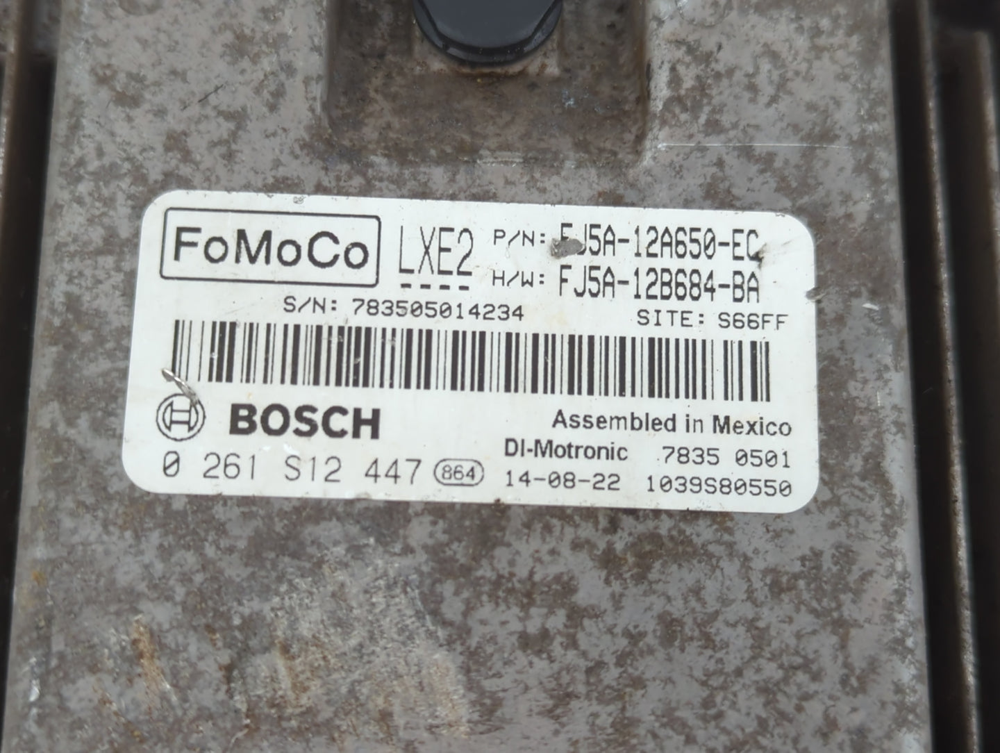 2014-2016 Ford Escape PCM Engine Control Computer ECU ECM PCU OEM P/N:FJ5A-12A650-EC Fits Fits 2014 2015 2016 OEM Used Auto 