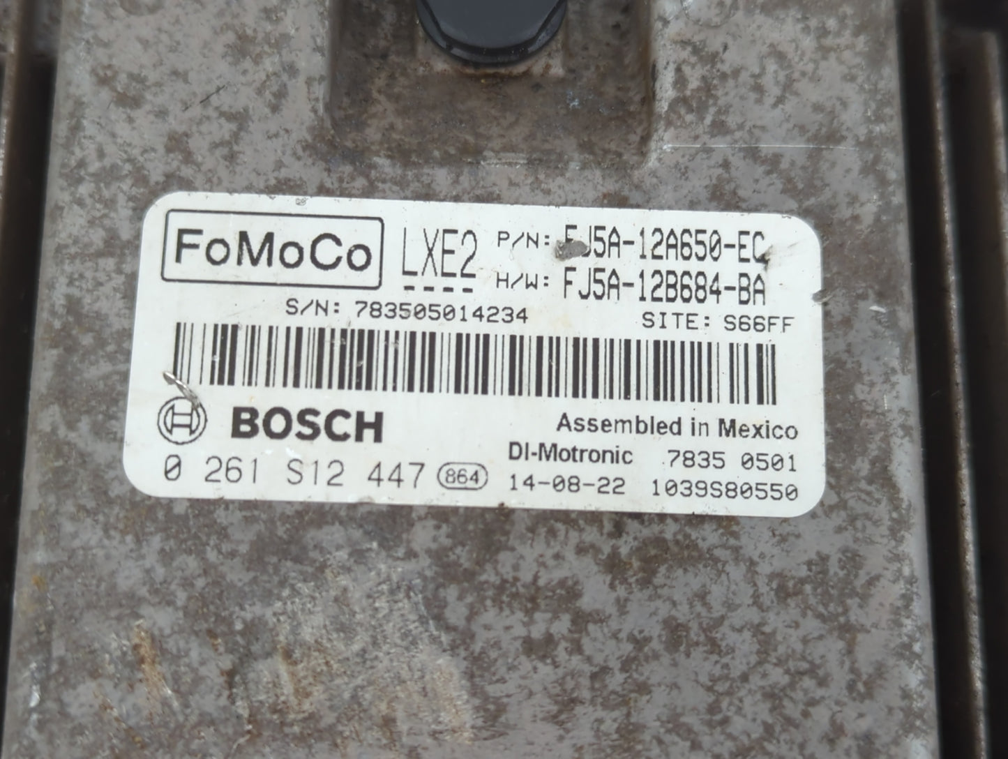 2014-2016 Ford Escape PCM Engine Control Computer ECU ECM PCU OEM P/N:FJ5A-12A650-EC Fits Fits 2014 2015 2016 OEM Used Auto 