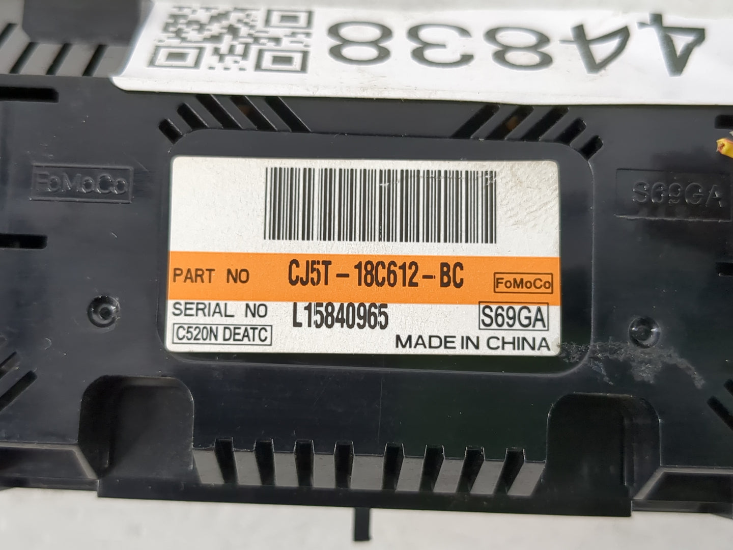 2013-2015 Ford Escape Climate Control Module Temperature AC/Heater Replacement P/N:CJ5T-18C612-BC Fits Fits 2013 2014 2015 O