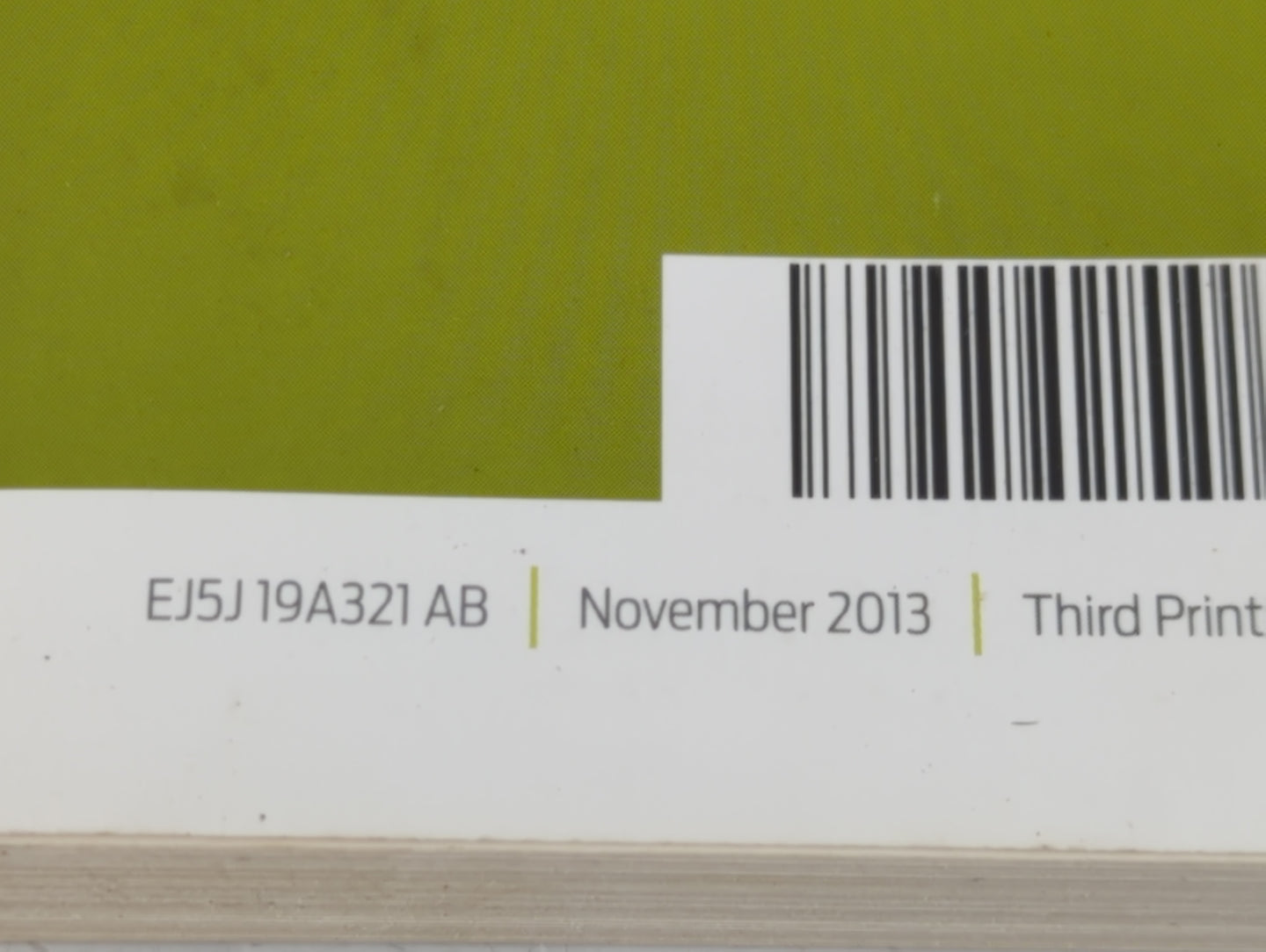 2014 Ford Escape Owners Manual Book Guide P/N:EJ5J 19A321 AB OEM Used Auto Parts - Oemusedautoparts1.com