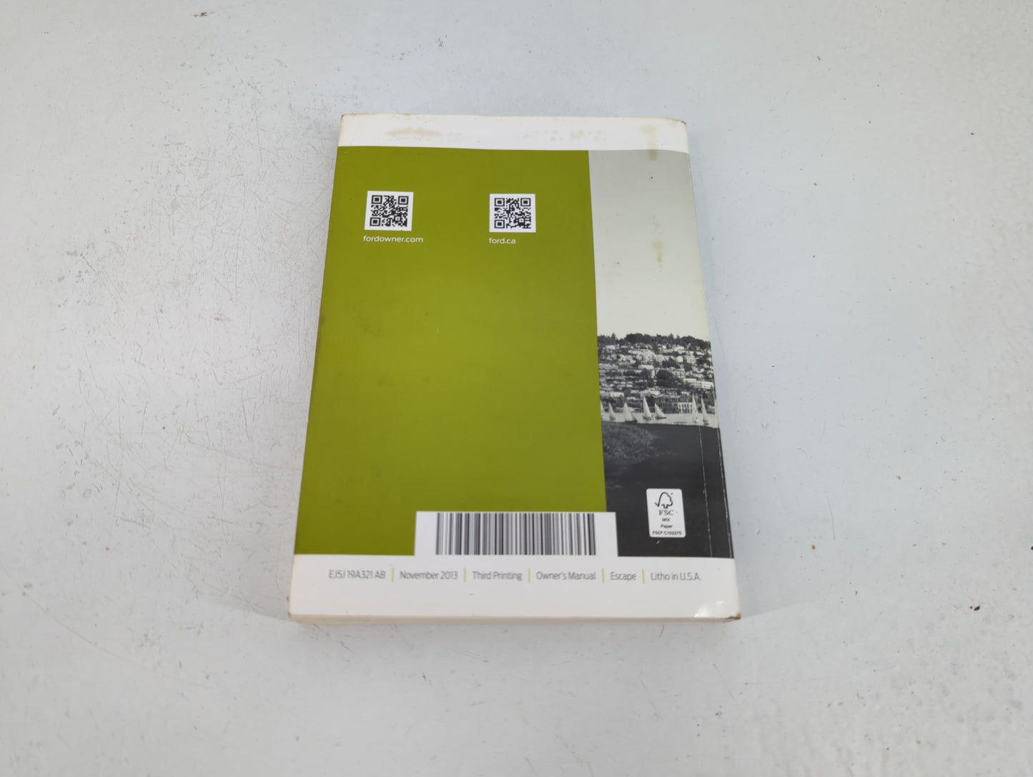 2014 Ford Escape Owners Manual Book Guide P/N:EJ5J 19A321 AB OEM Used Auto Parts - Oemusedautoparts1.com