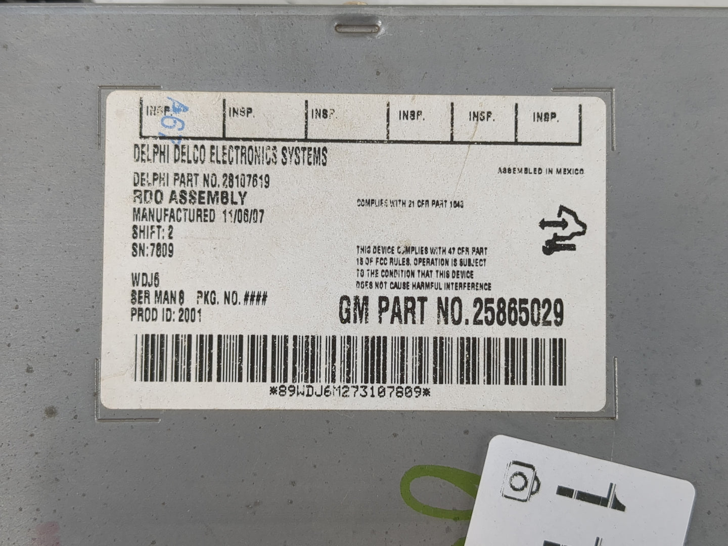 2013-2016 Ford Escape Radio AM FM Cd Player Receiver Replacement P/N:25865029 Fits Fits 2013 2014 2015 2016 OEM Used Auto Pa