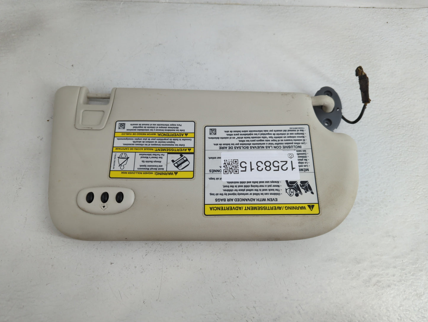 2013-2019 Ford Escape Sun Visor Shade Replacement Driver Left Mirror Fits Fits 2013 2014 2015 2016 2017 2018 2019 OEM Used A