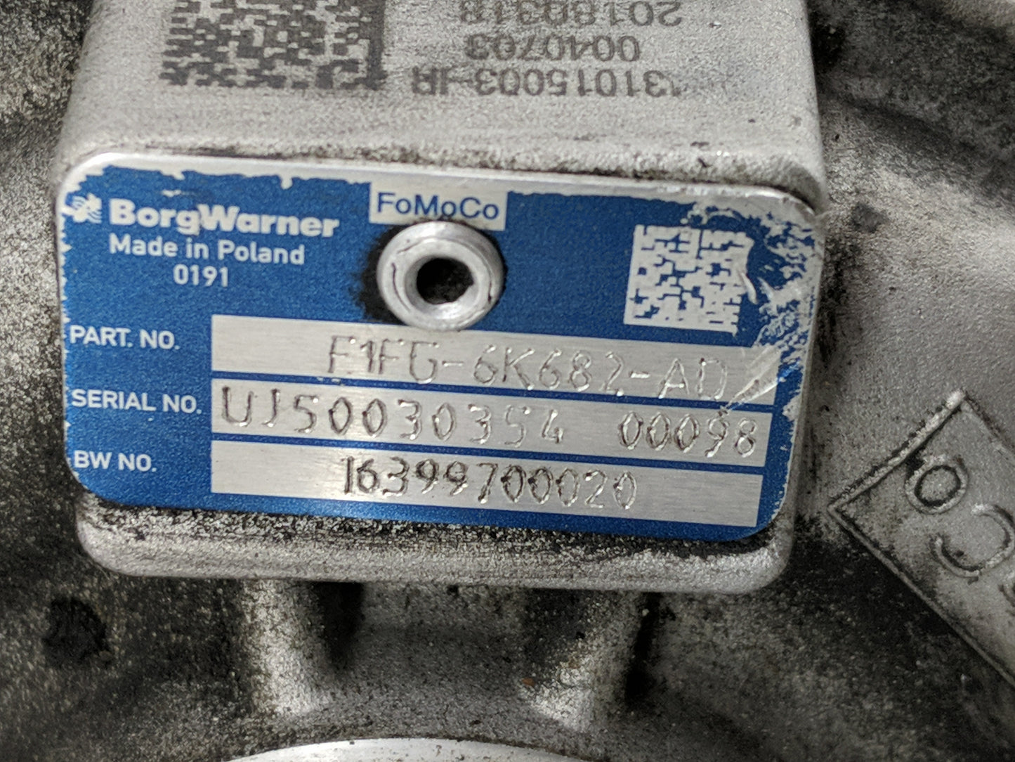 2013 Ford Escape Turbocharger Turbo Charger Super Charger Supercharger - Oemusedautoparts1.com