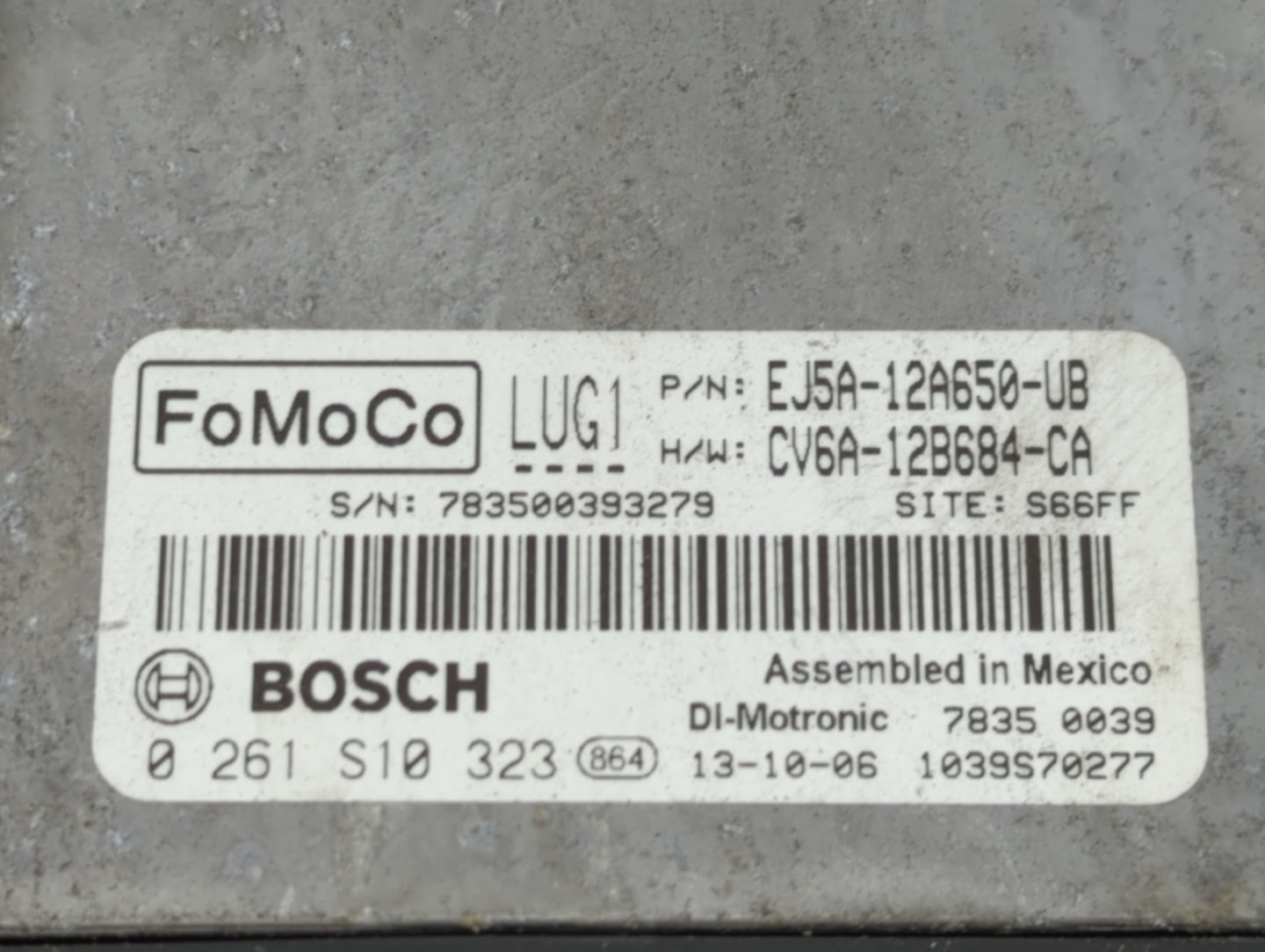 2013-2016 Ford Escape PCM Engine Control Computer ECU ECM PCU OEM P/N:EJ5A-12A650-UB Fits Fits 2013 2014 2015 2016 OEM Used 