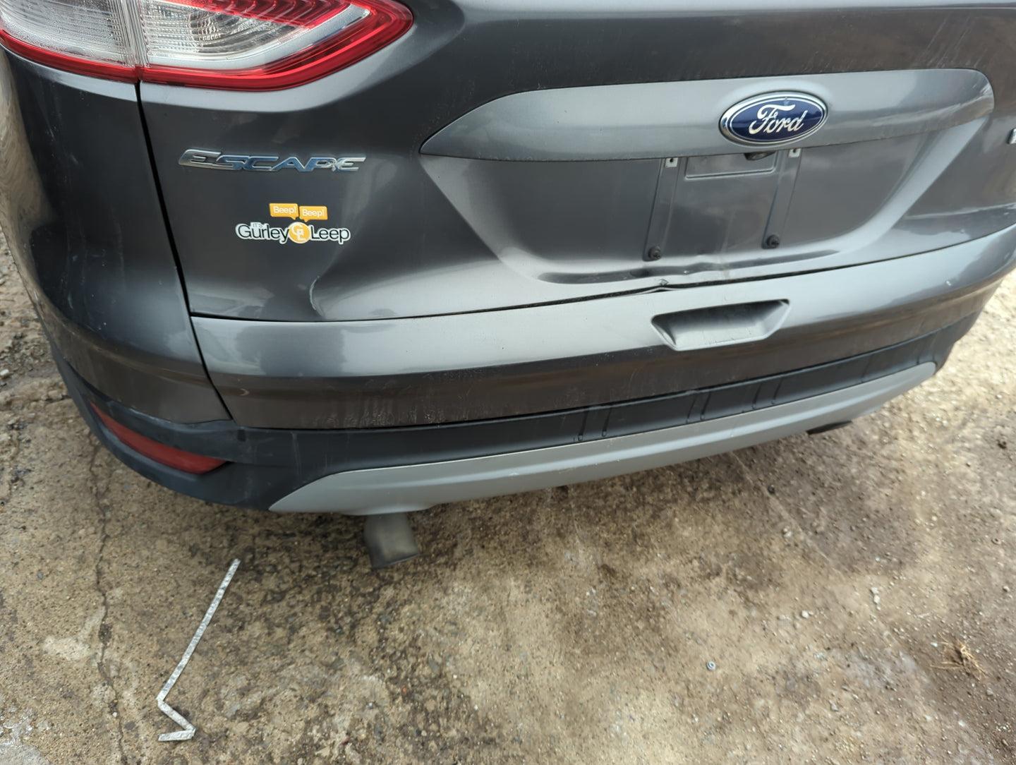 2013-2016 Ford Escape Rear Bumper Assembly Oem 1313618 - Oemusedautoparts1.com