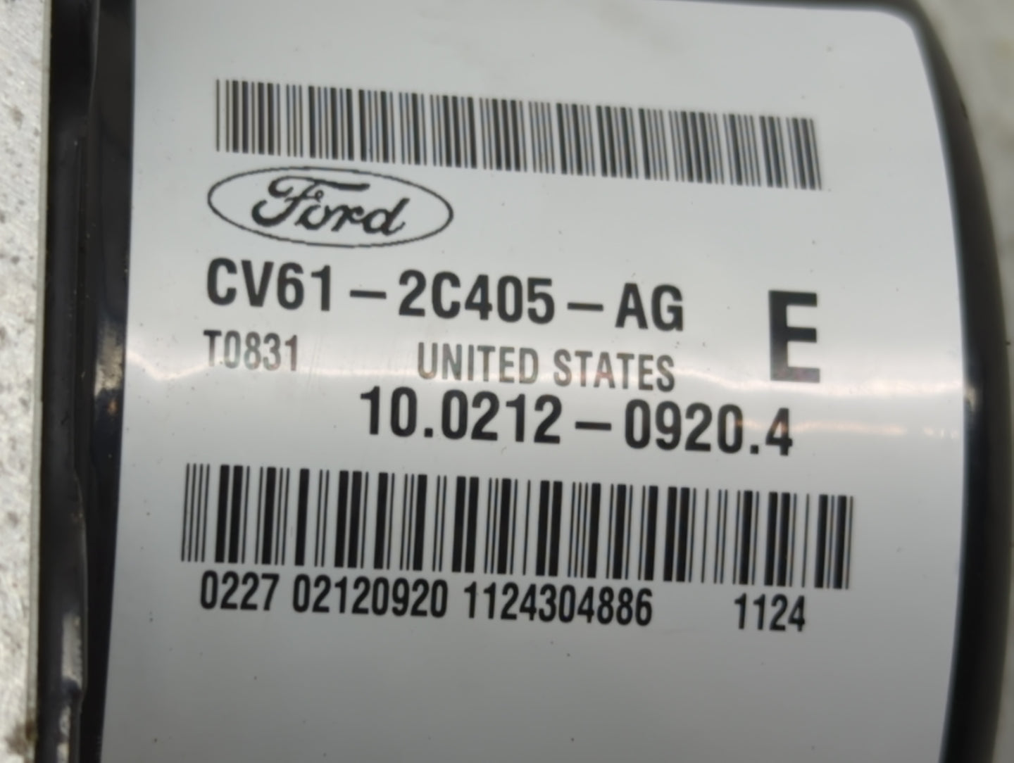 2013-2015 Ford Escape ABS Pump Control Module Replacement P/N:CV61-2C405-AG Fits Fits 2013 2014 2015 OEM Used Auto Parts - O