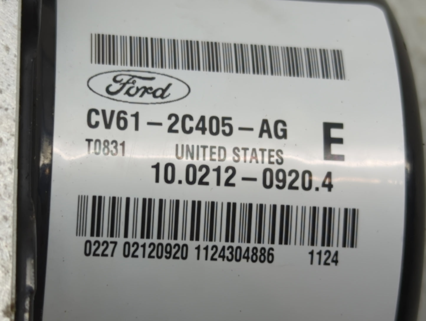 2013-2015 Ford Escape ABS Pump Control Module Replacement P/N:CV61-2C405-AG Fits Fits 2013 2014 2015 OEM Used Auto Parts - O