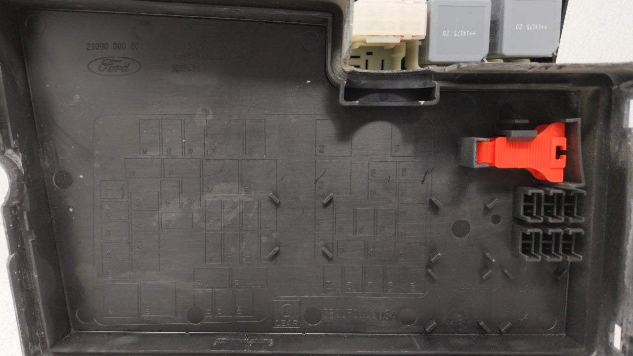 2013-2016 Ford Escape Fusebox Fuse Box Panel Relay Module P/N:AV6T-14A142-AB Fits Fits 2013 2014 2015 2016 OEM Used Auto Par