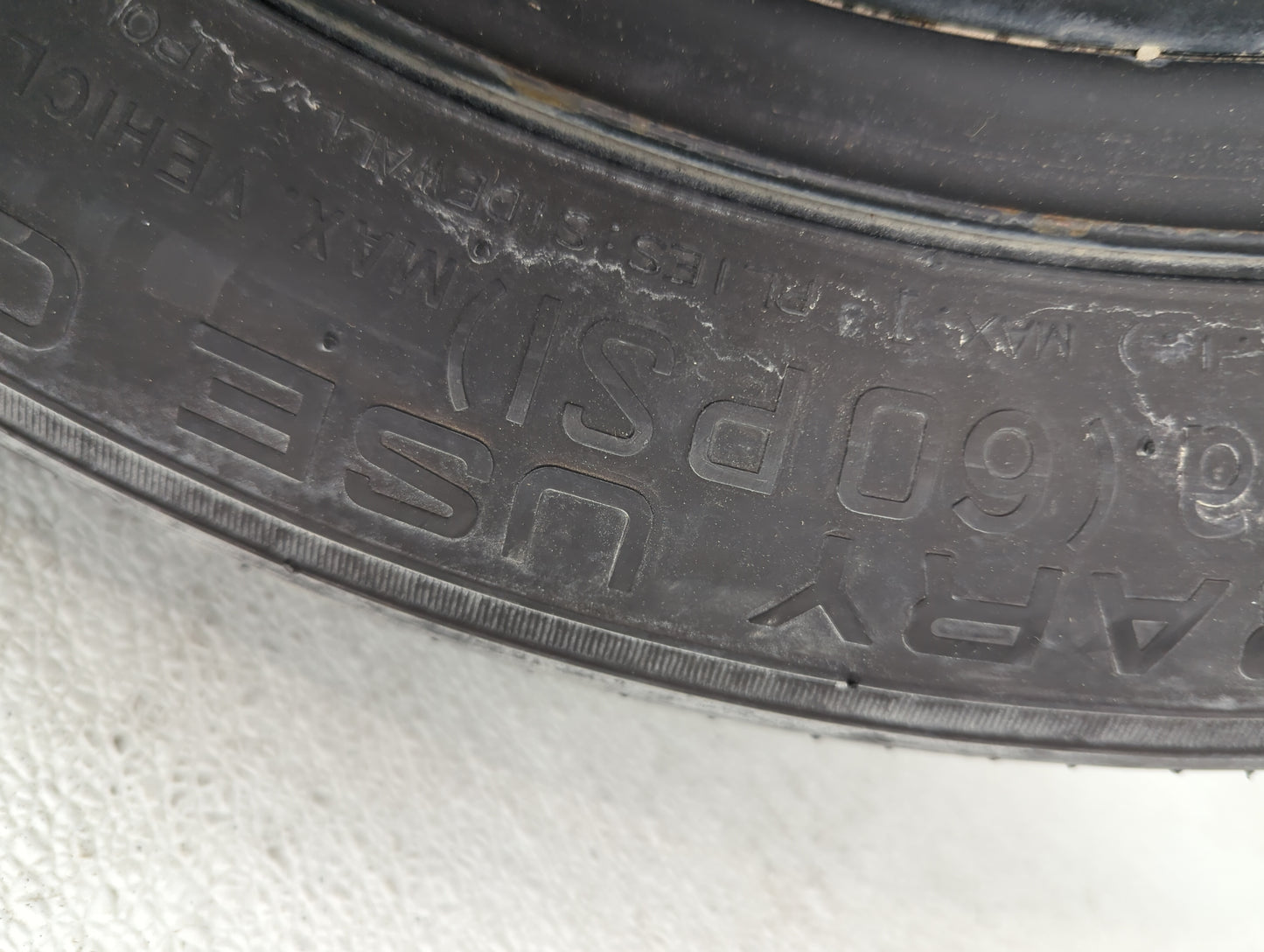 2013-2016 Ford Escape Spare Donut Tire Wheel Rim Oem - Oemusedautoparts1.com