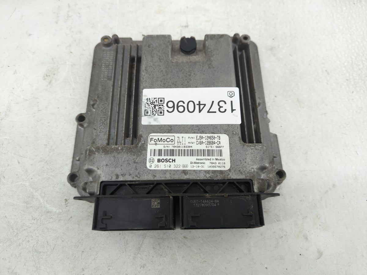 2013-2016 Ford Escape PCM Engine Control Computer ECU ECM PCU OEM P/N:EJ5A-12A650-TB Fits 2013 2014 2015 2016 OEM Used Auto 
