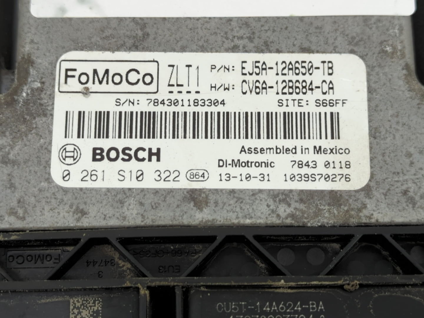 2013-2016 Ford Escape PCM Engine Control Computer ECU ECM PCU OEM P/N:EJ5A-12A650-TB Fits Fits 2013 2014 2015 2016 OEM Used 