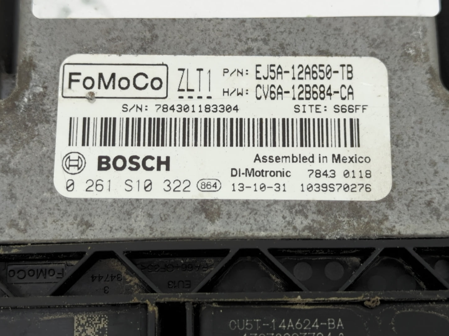2013-2016 Ford Escape PCM Engine Control Computer ECU ECM PCU OEM P/N:EJ5A-12A650-TB Fits Fits 2013 2014 2015 2016 OEM Used 