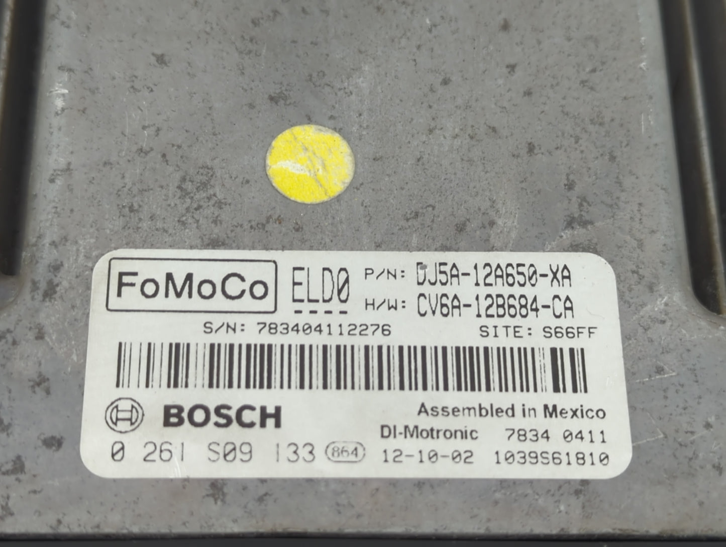 2013-2016 Ford Escape PCM Engine Control Computer ECU ECM PCU OEM P/N:0 261 S09 133 CV6A-12B684-CA Fits Fits 2013 2014 2015 