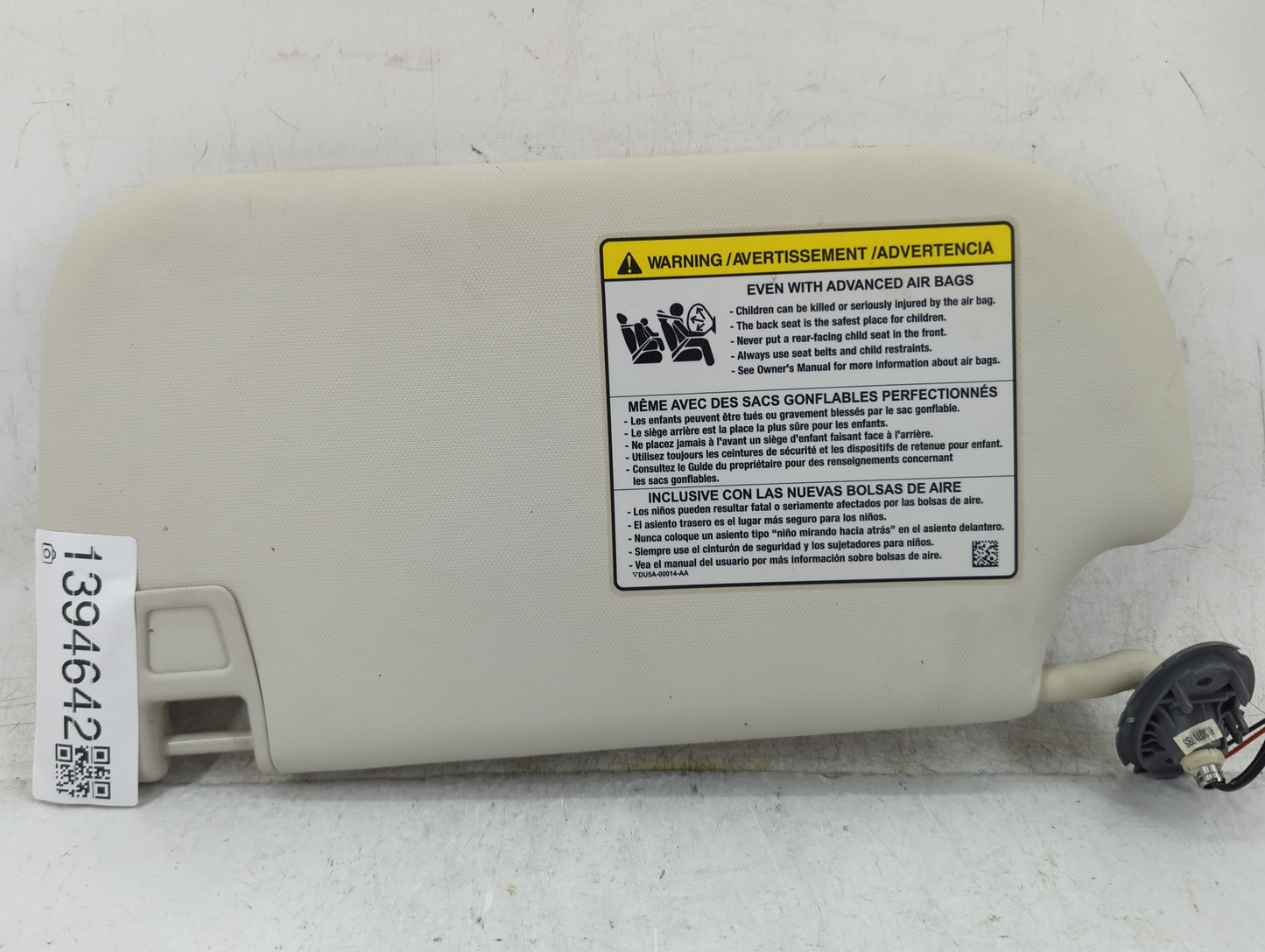 2013-2019 Ford Escape Sun Visor Shade Replacement Passenger Right Mirror Fits Fits 2013 2014 2015 2016 2017 2018 2019 OEM Us