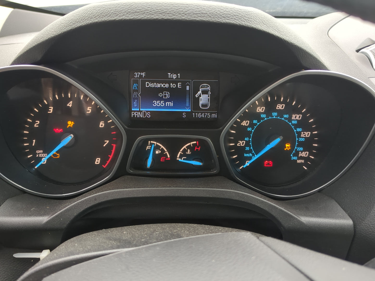 2014-2015 Ford Escape Instrument Cluster Speedometer Gauges Miles:116K Fits Fits 2014 2015 OEM Used Auto Parts - Oemusedauto