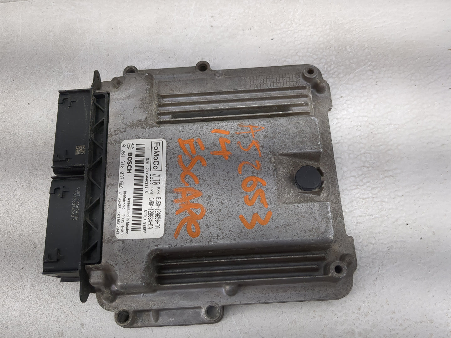 2013-2016 Ford Escape PCM Engine Control Computer ECU ECM PCU OEM P/N:EJ5A-12A650-TA 0 261 S10 037 Fits Fits 2013 2014 2015 