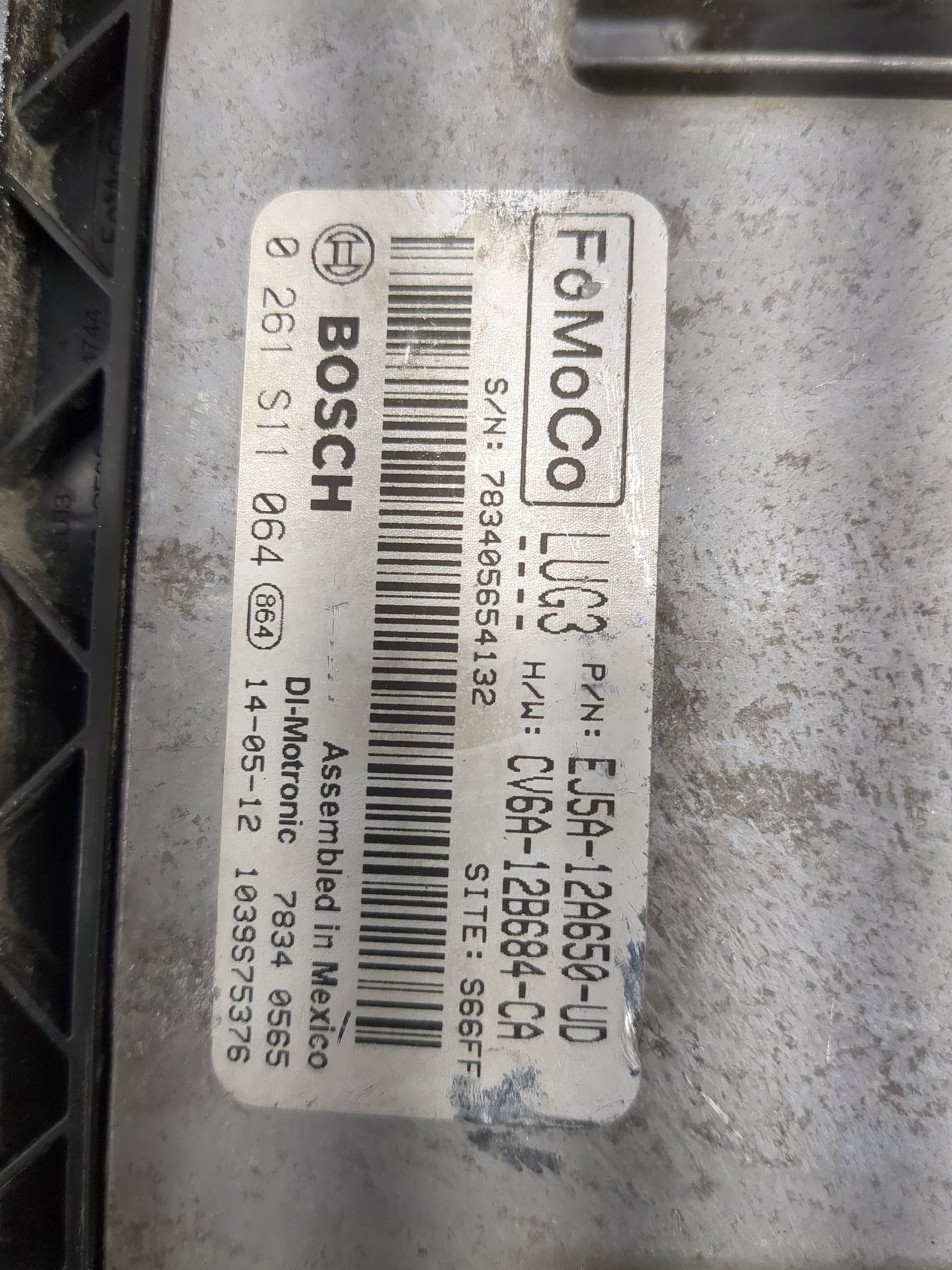 2013-2016 Ford Escape PCM Engine Control Computer ECU ECM PCU OEM P/N:EJ5A-12A650-UD 0 261 S11 064 Fits Fits 2013 2014 2015 
