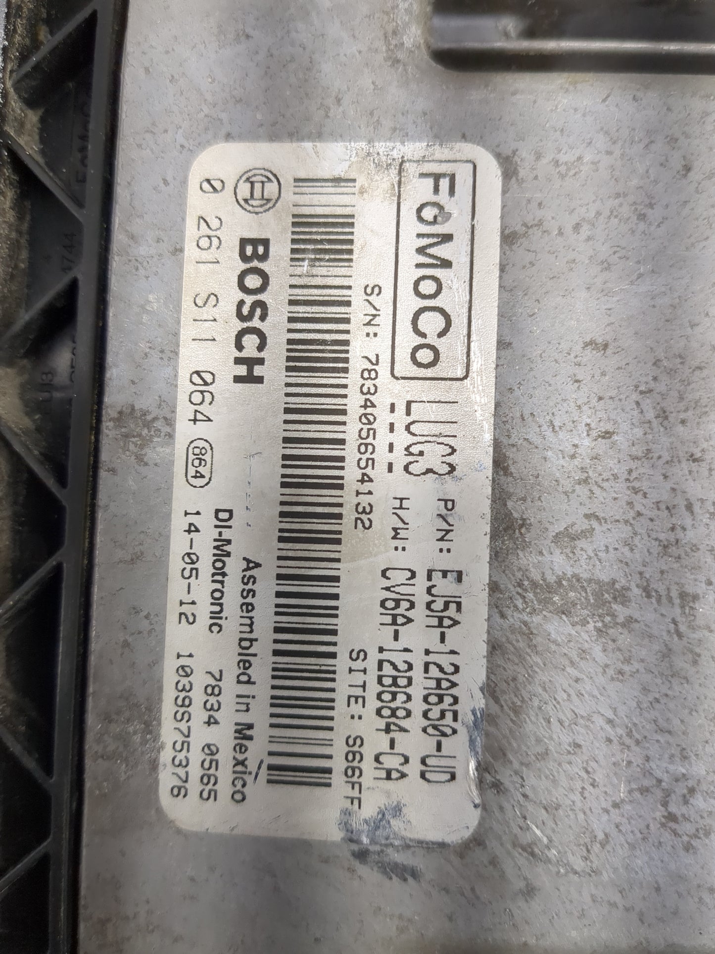 2013-2016 Ford Escape PCM Engine Control Computer ECU ECM PCU OEM P/N:EJ5A-12A650-UD 0 261 S11 064 Fits Fits 2013 2014 2015 