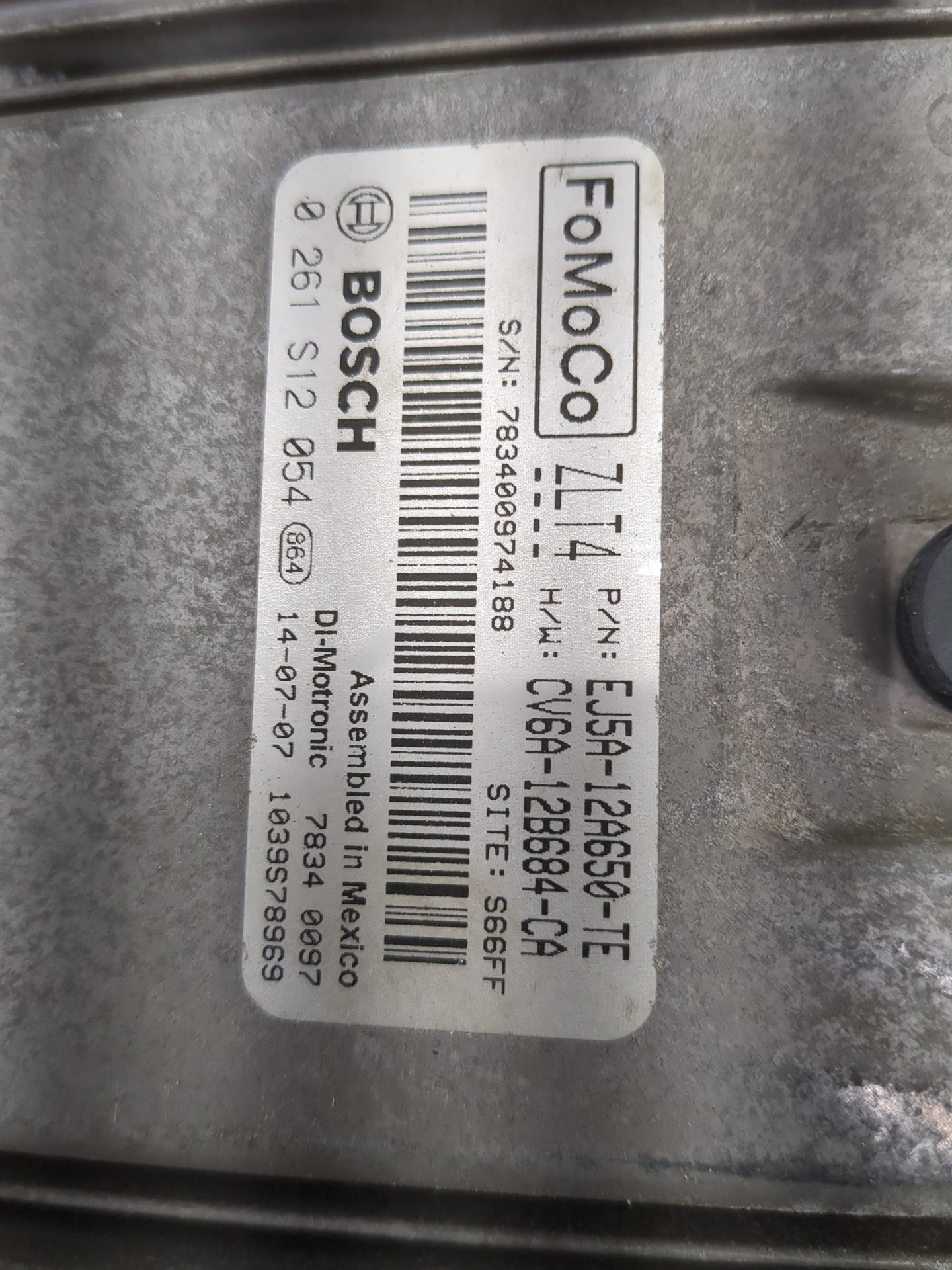 2013-2016 Ford Escape PCM Engine Control Computer ECU ECM PCU OEM P/N:EJ5A-12A650-TE CV6A-12B684-CA Fits Fits 2013 2014 2015