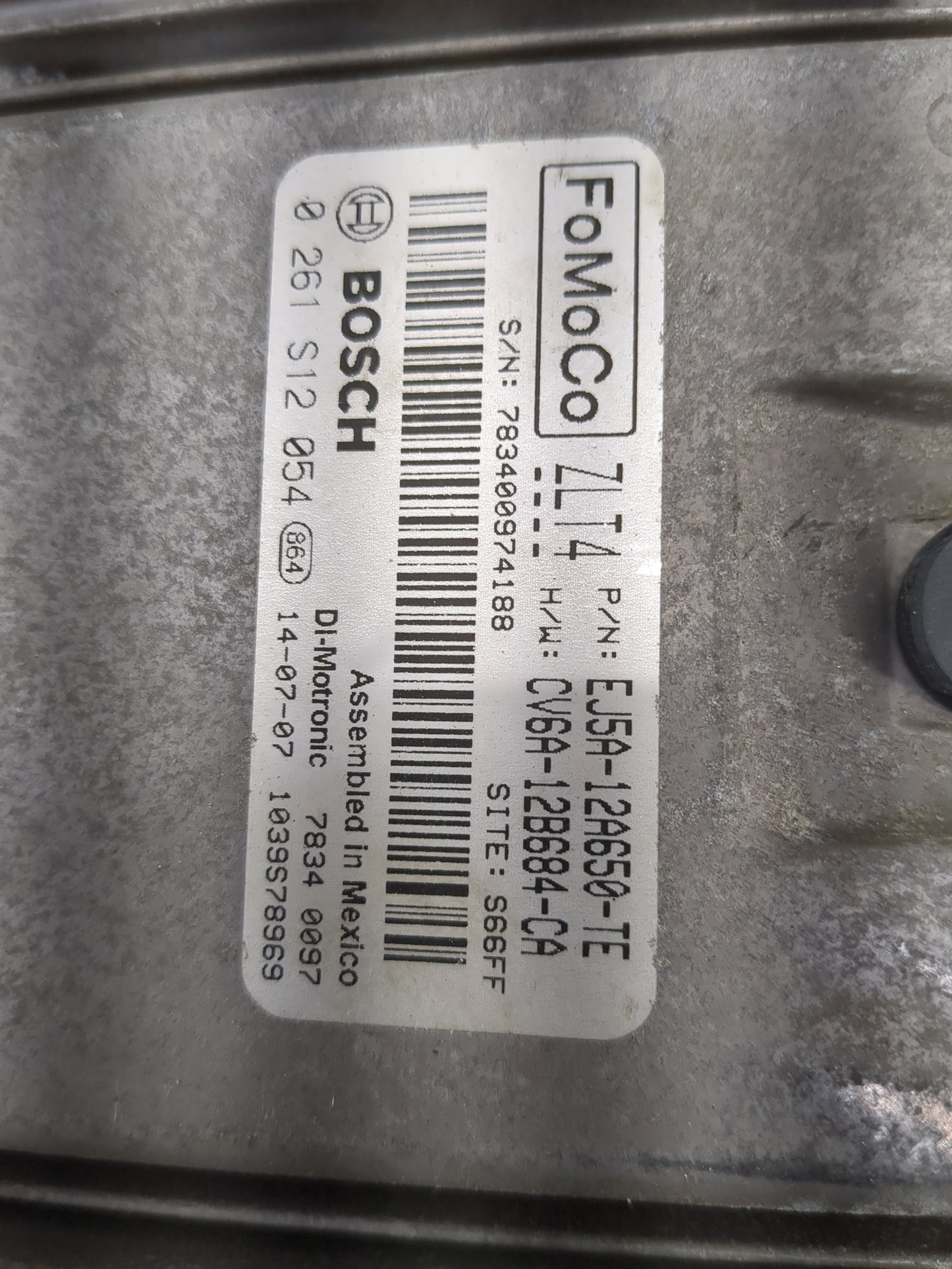 2013-2016 Ford Escape PCM Engine Control Computer ECU ECM PCU OEM P/N:EJ5A-12A650-TE CV6A-12B684-CA Fits Fits 2013 2014 2015