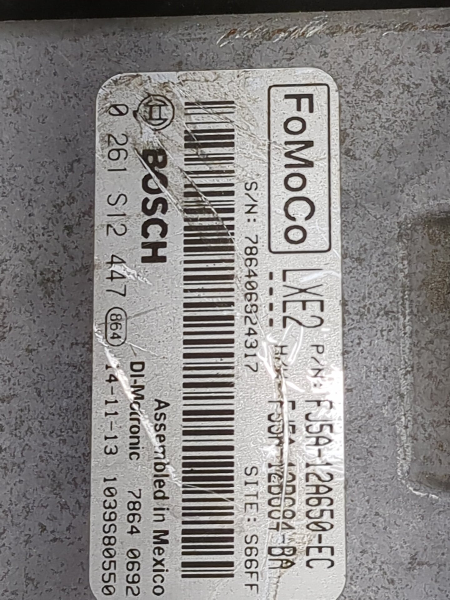 2013-2016 Ford Escape PCM Engine Control Computer ECU ECM PCU OEM P/N:FJ5A-12A650-EC 0 261 S12 447 Fits Fits 2013 2014 2015 