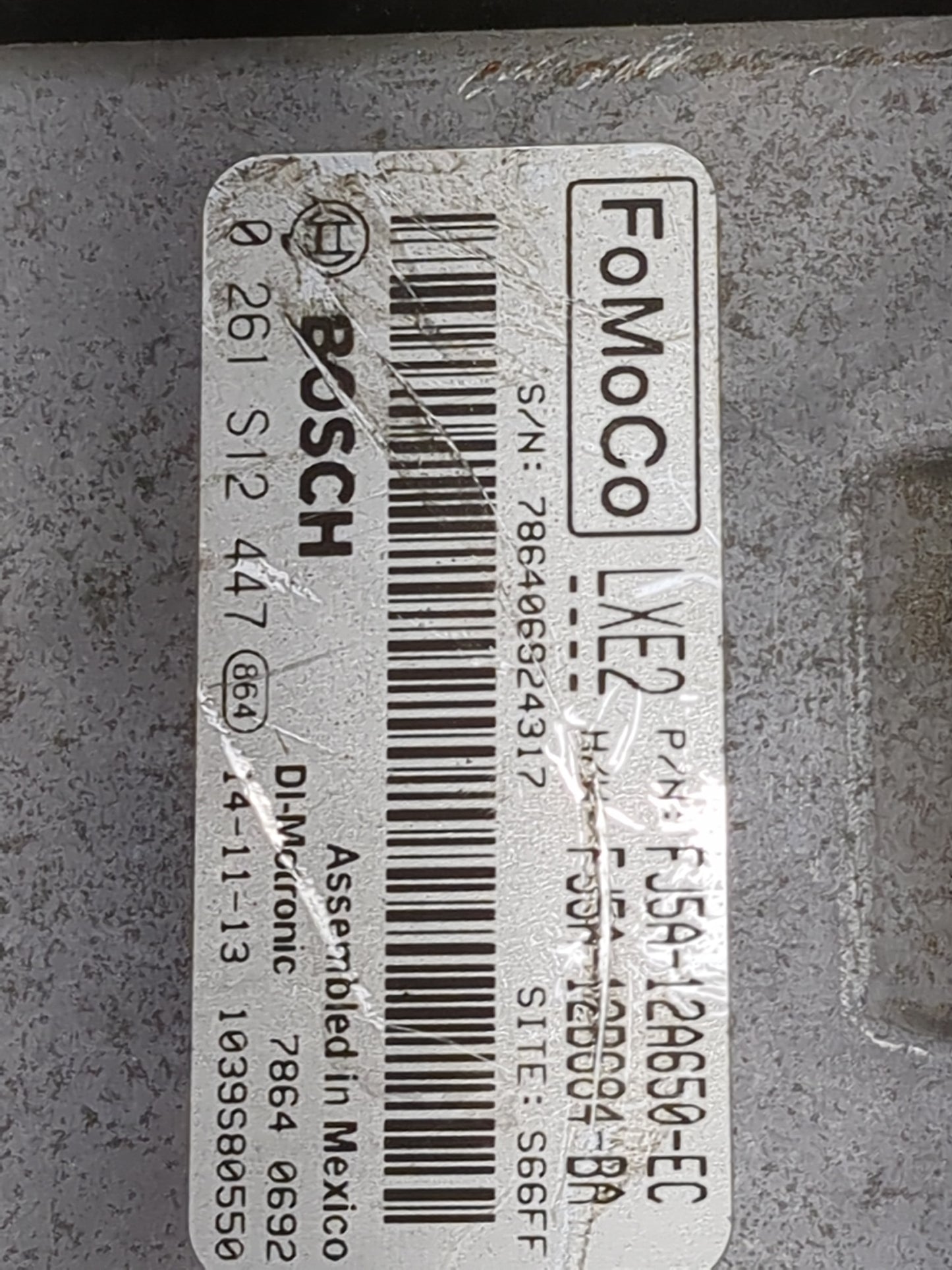 2013-2016 Ford Escape PCM Engine Control Computer ECU ECM PCU OEM P/N:FJ5A-12A650-EC 0 261 S12 447 Fits Fits 2013 2014 2015 