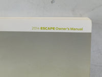 2014 Ford Escape Owners Manual Book Guide P/N:EJ5J19A321AB OEM Used Auto Parts - Oemusedautoparts1.com