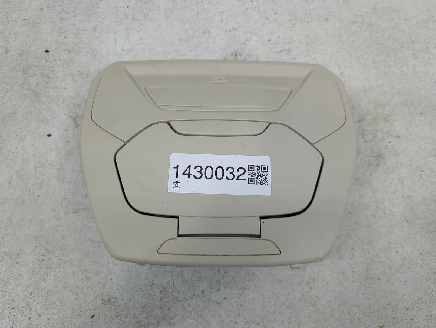 2014 Ford Escape Overhead Console W/rear Climate Control Tan - Oemusedautoparts1.com