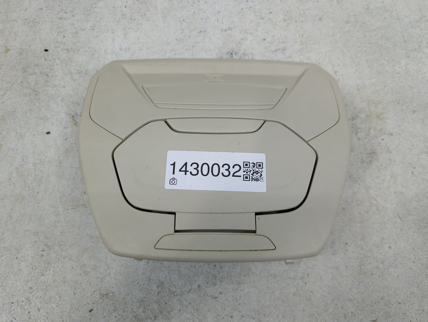 2014 Ford Escape Overhead Console W/rear Climate Control Tan - Oemusedautoparts1.com