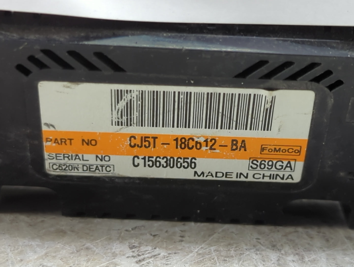 2013-2015 Ford Escape Climate Control Module Temperature AC/Heater Replacement P/N:CJ5T-18C612-BA Fits Fits 2013 2014 2015 O
