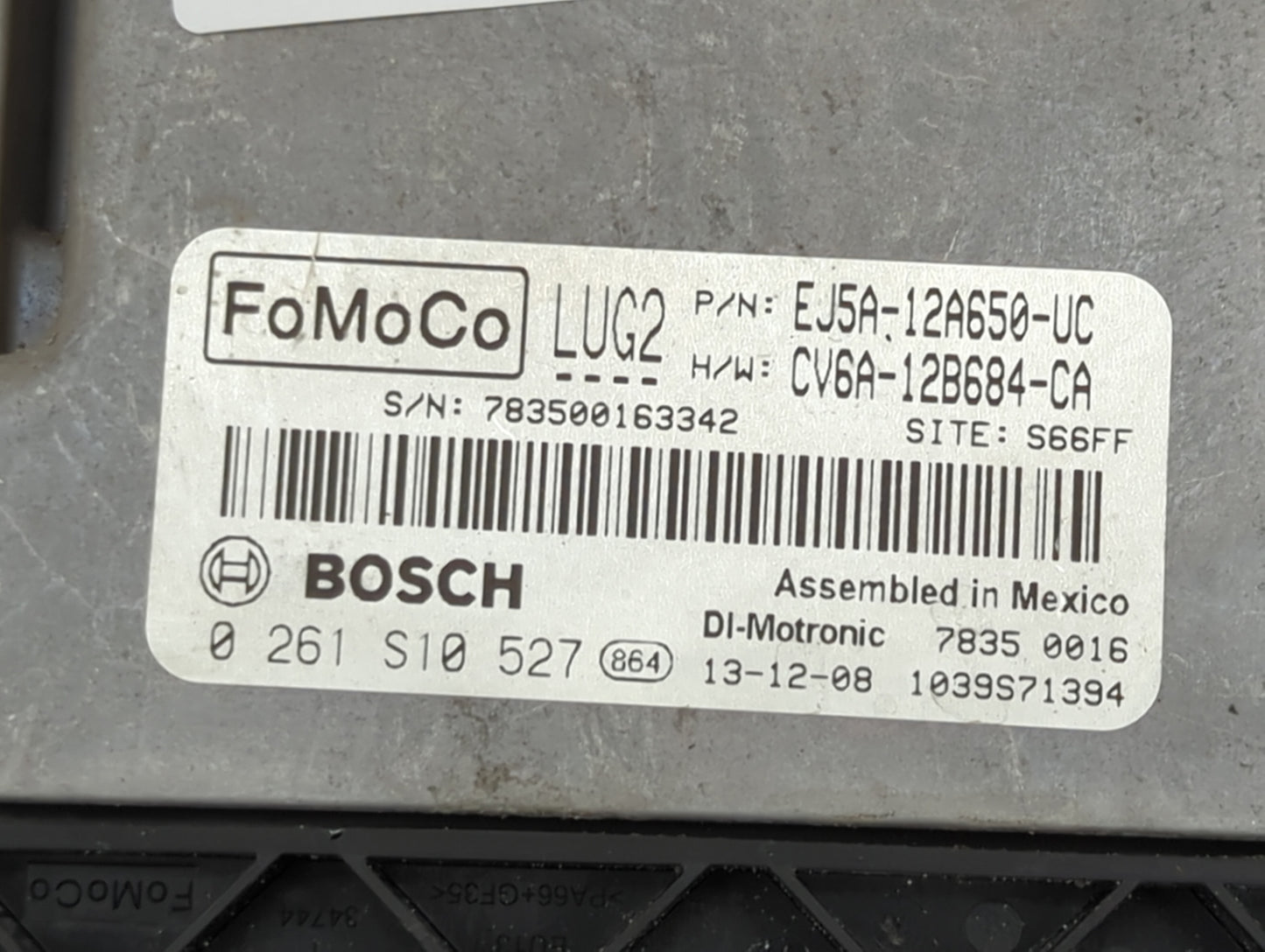 2013-2016 Ford Escape PCM Engine Control Computer ECU ECM PCU OEM P/N:EJ5A-12A650-UC CV6A-12B684-CA Fits Fits 2013 2014 2015