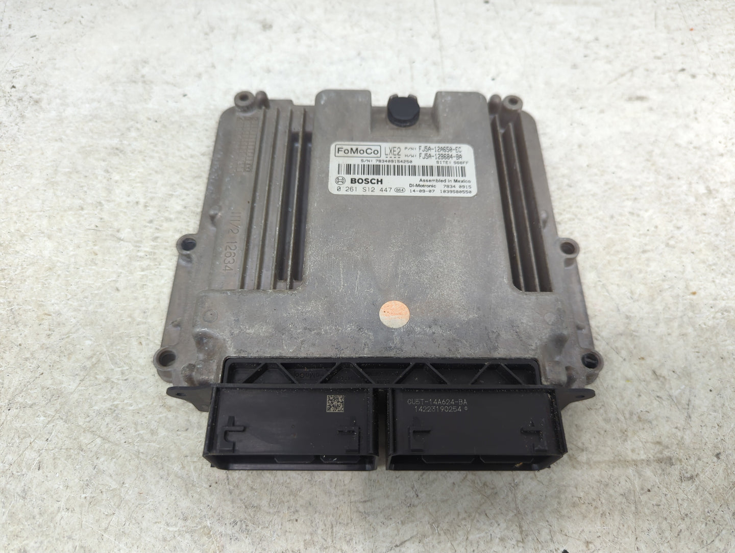 2014 Ford Escape PCM Engine Control Computer ECU ECM PCU OEM P/N:FJ5A-12A650-EC FJ5A-12B684-BA, 0261S12447, 0U5T-14A604-BA F